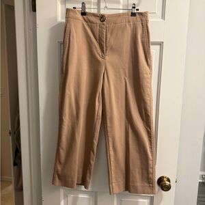 Ann Taylor wide leg crop, khaki, size 6P
